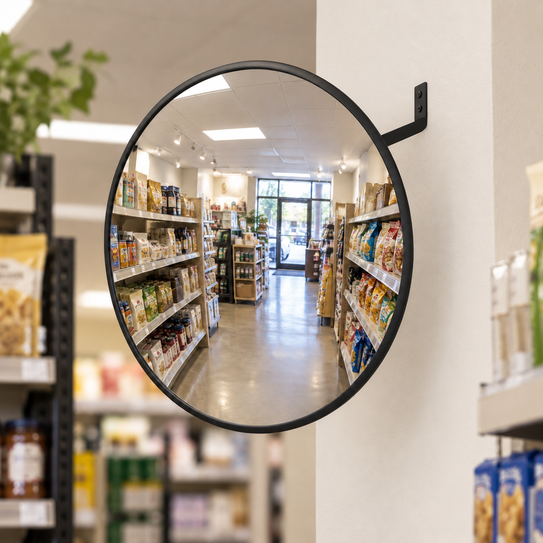 Convex Security Mirror – 16″ & 24″ with Mounting Bracket
