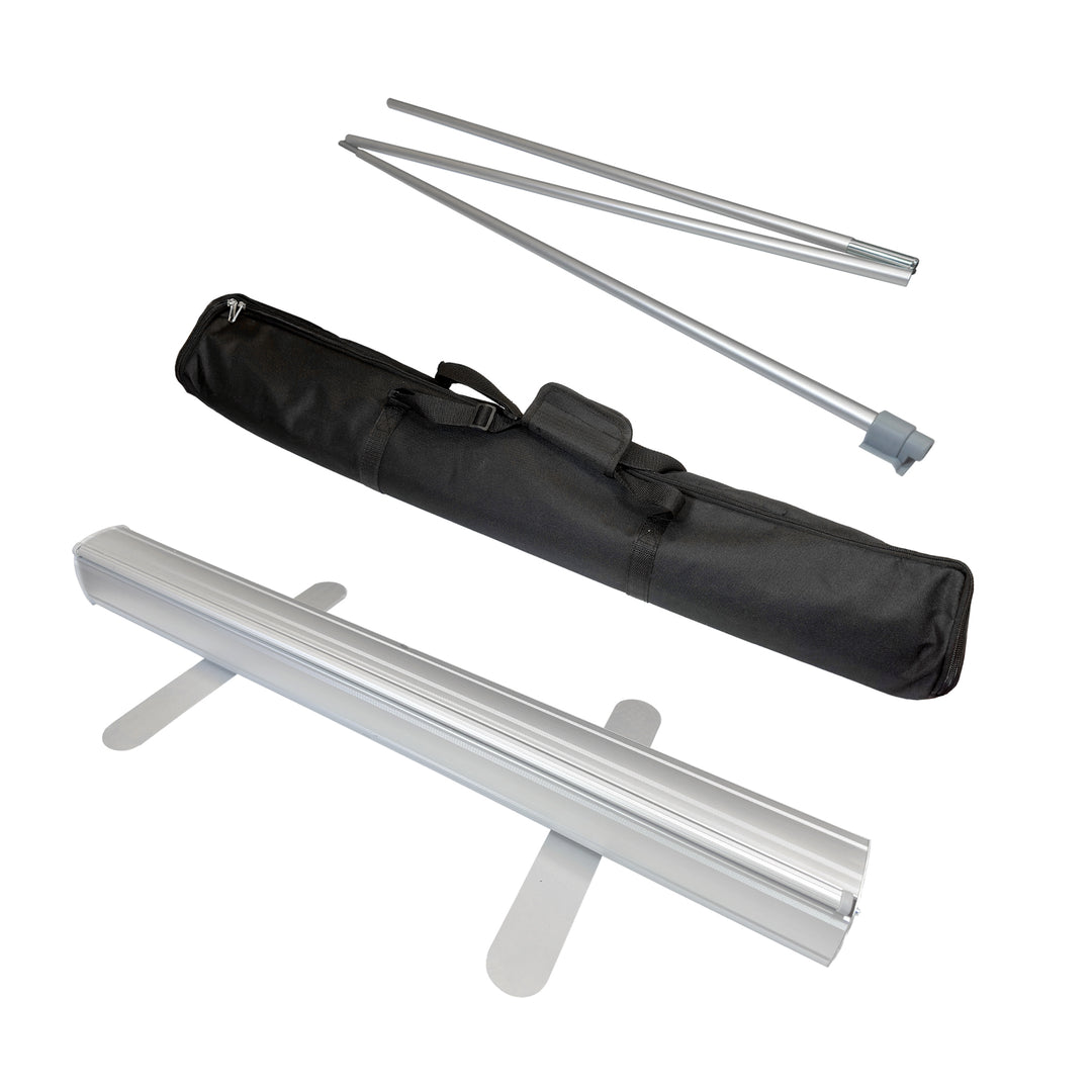 Roll-Up Banner Stand 33.5”W x 78”H – Portable & Customizable Trade Show Display #R-004