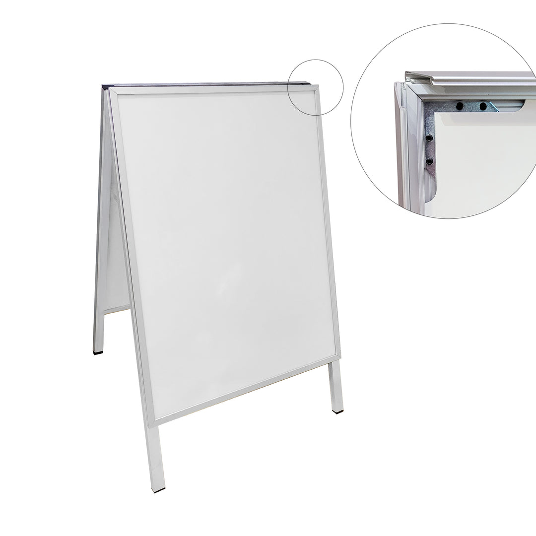 Snapframe Poster Sidewalk Sign 24.5”W x 32.75”H – Durable Outdoor Advertising Display