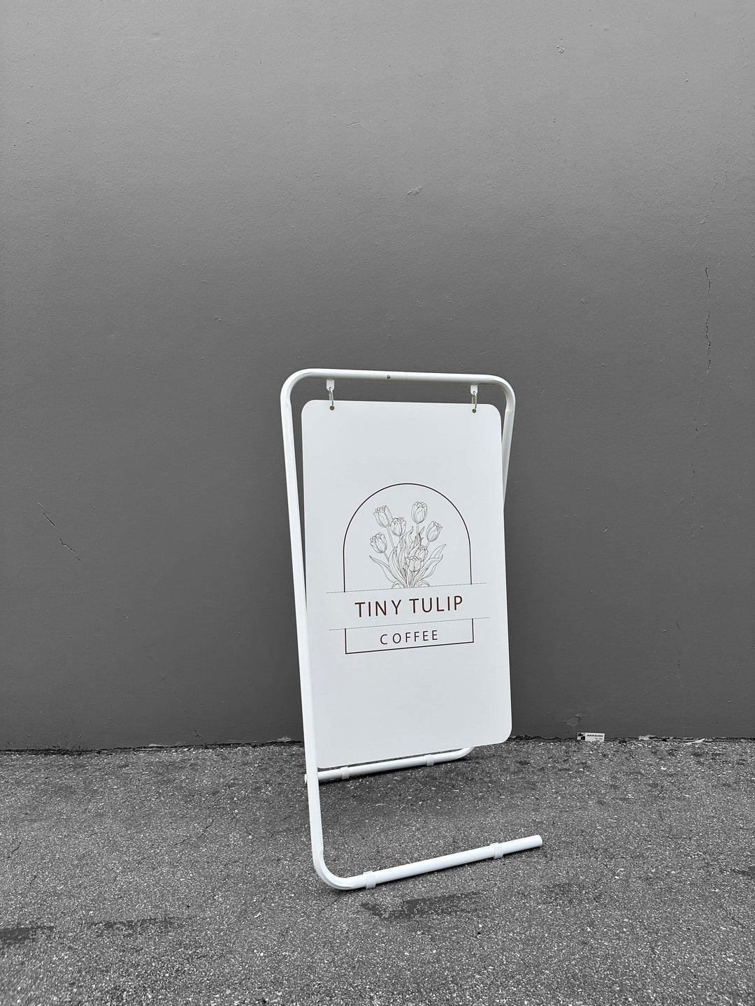 Swing Board Metal A-Frame Sidewalk Sign – Double-Sided, Durable & Weather-Resistant Display 25.5"W x 47"H