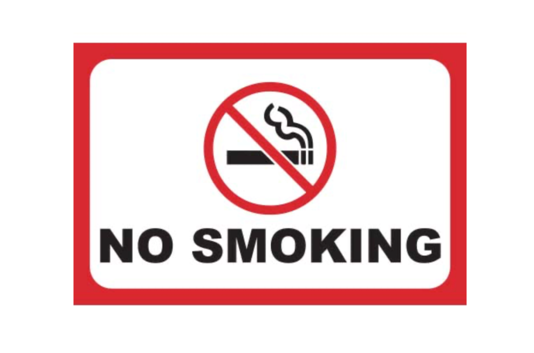 No Smoking Coroplast Sign – Durable Safety & Construction Signage