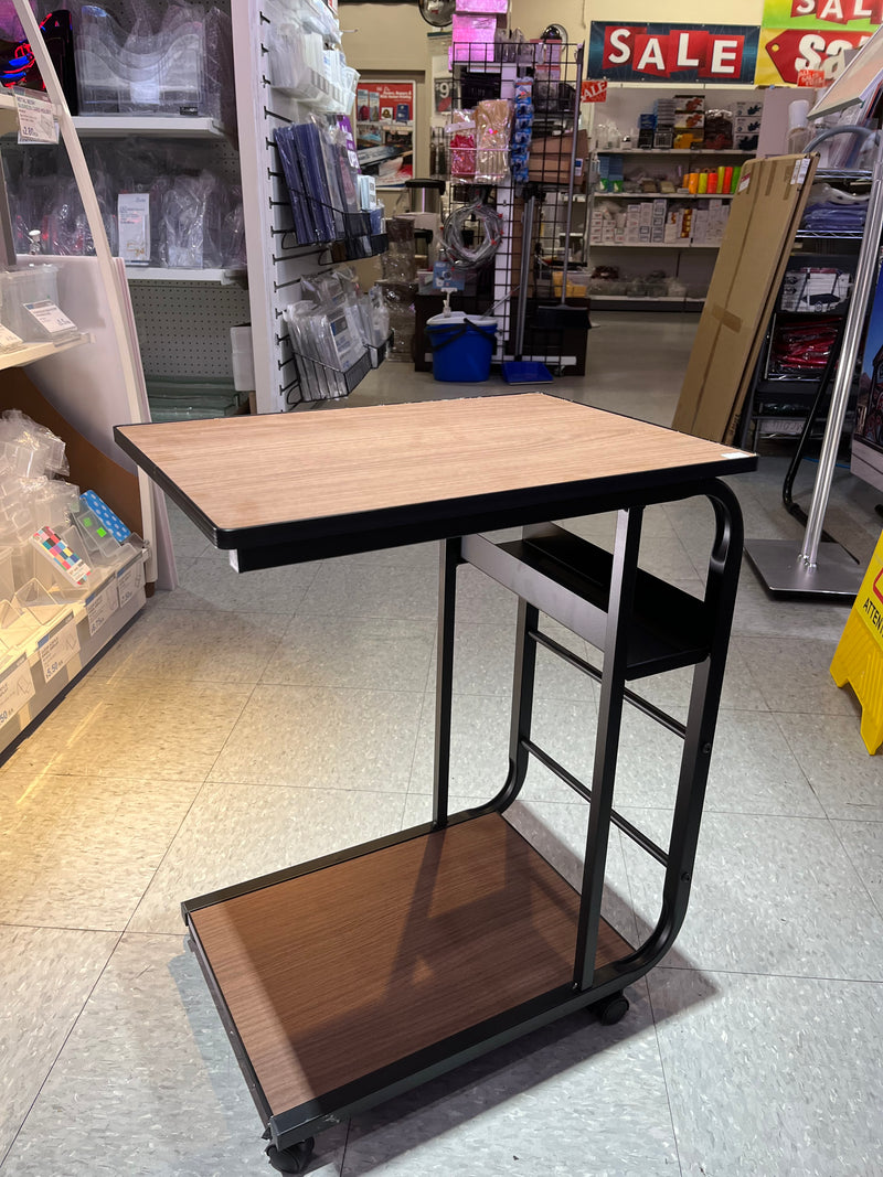 Small Sidney Couch C-Shaped Side Table W/Rack 