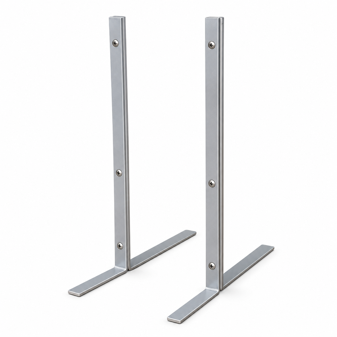 Freestanding Metal Desk Divider & Display Panel Supports – 20″ H, Set of 2