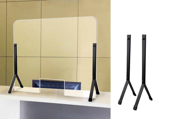 Universal Countertop Support Legs – Metal Y-Shape Brackets for Signs, Displays, Shelves & Panels (1 Pair)