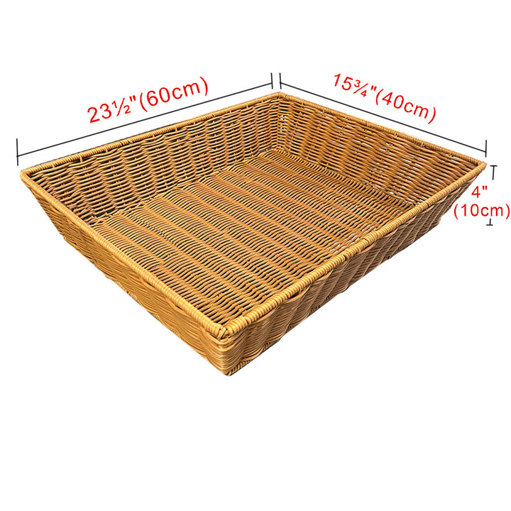 Natural Wicker Baskets - Handwoven Storage and Display Baskets for Retail or Home Use