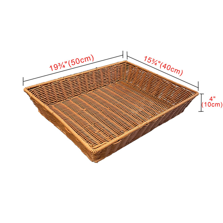 Natural Wicker Baskets - Handwoven Storage and Display Baskets for Retail or Home Use