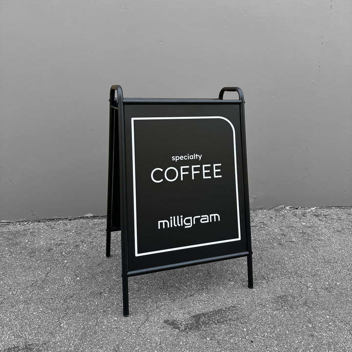 Rover Outdoor Metal Sign Stand (Double-Sided) – Durable & Customizable Advertising Stand