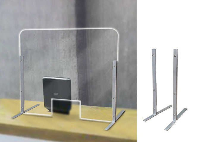 Universal Countertop Support Legs – Metal T-Shape Brackets for Signs, Displays, Shelves & Panels