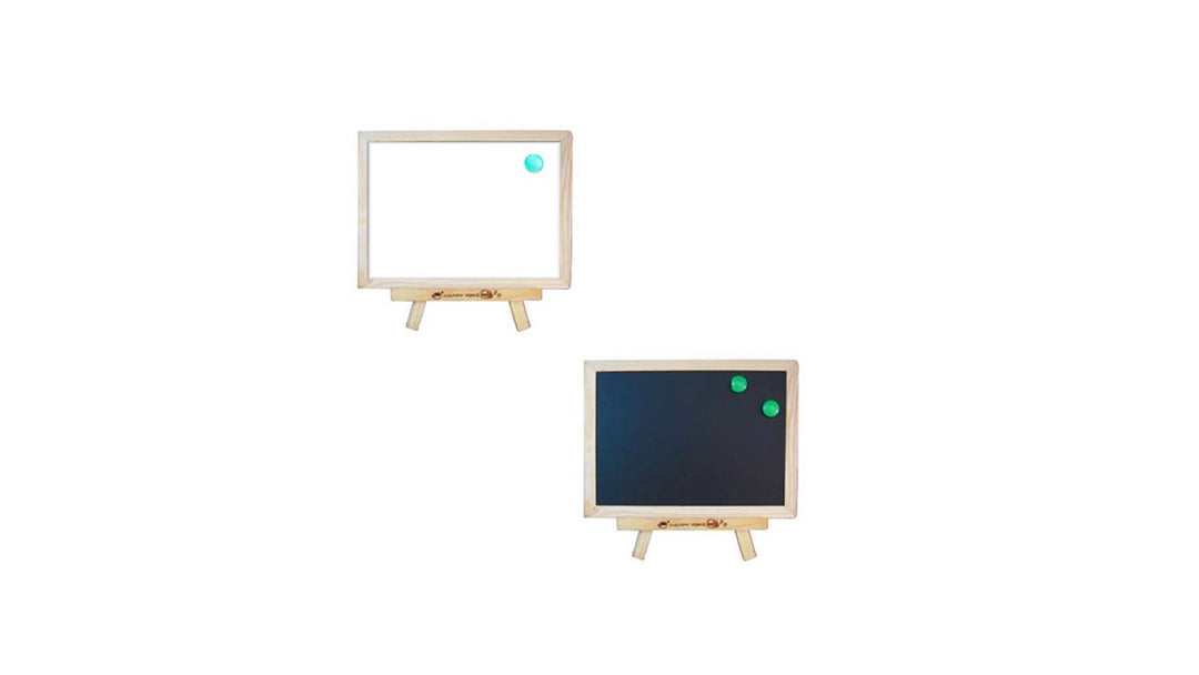 Countertop Chalkboard and Whiteboard - 10¾"W x 8"H (double sided)