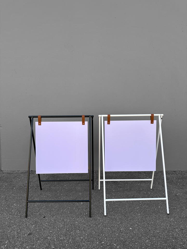 Small Metal A-Frame Sidewalk Sign with PVC Panel – Durable Outdoor Advertising Sign