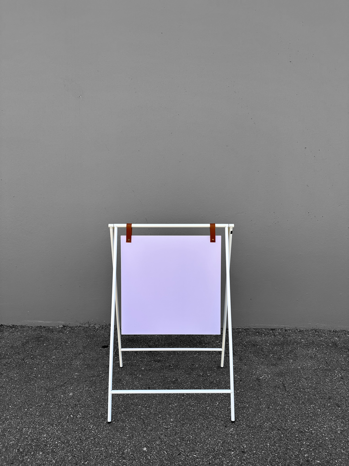 Small Metal A-Frame Sidewalk Sign with PVC Panel – Durable Outdoor Advertising Sign