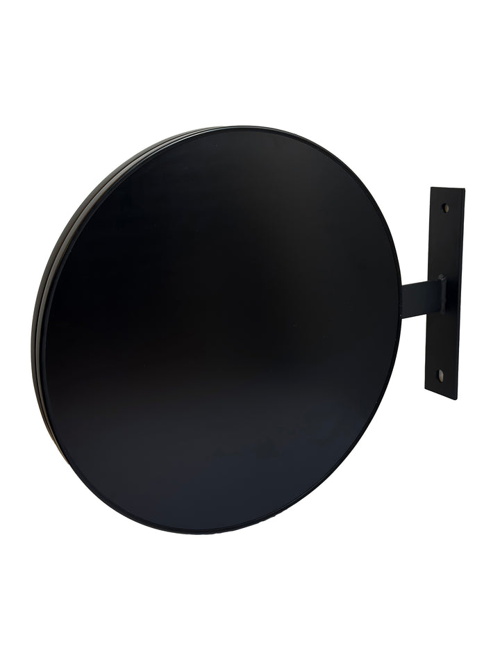 Wall Mount Circular Blade Sign – Double-Sided Non-Lit Projecting Storefront Sign