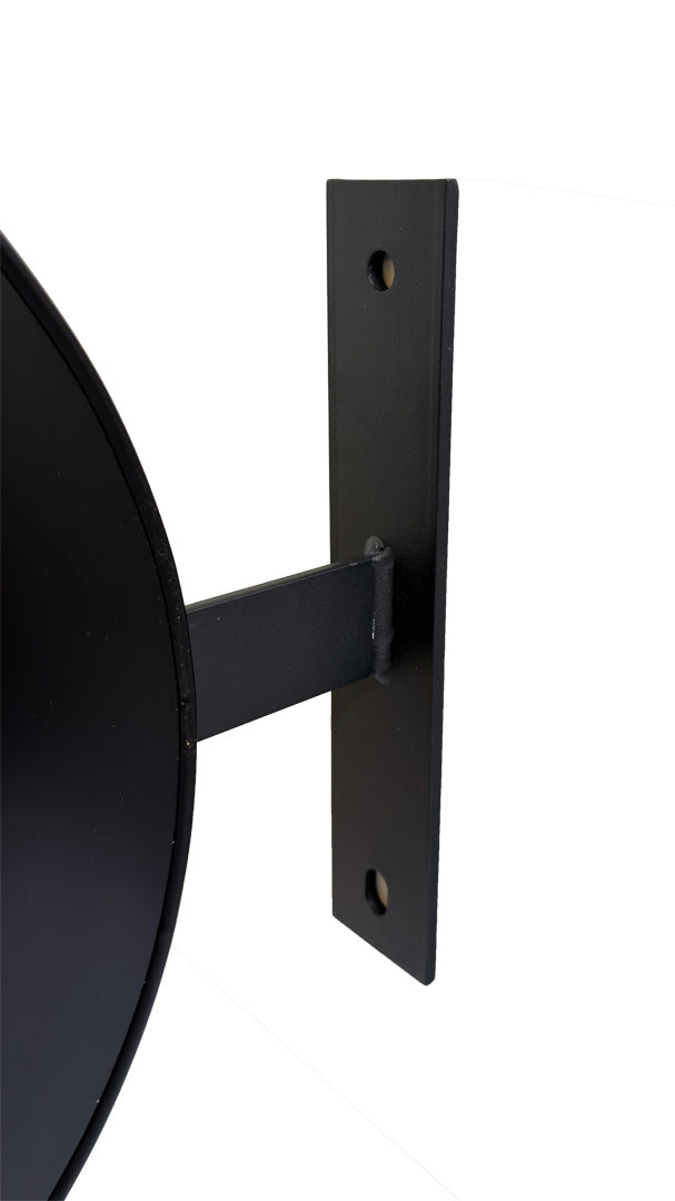 Wall Mount Circular Blade Sign – Double-Sided Non-Lit Projecting Storefront Sign