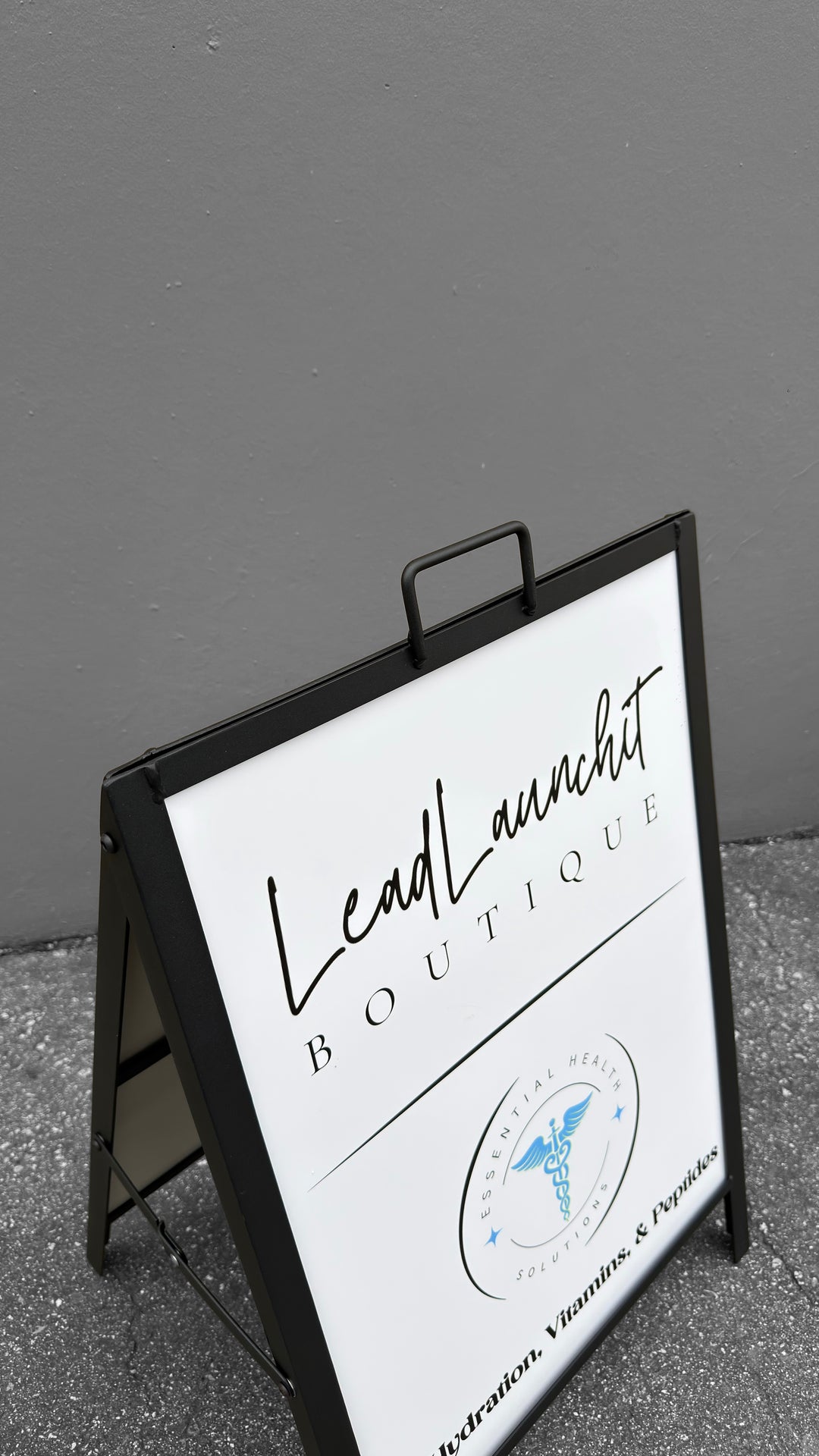 A-Frame 18x24 Black Metal Sidewalk Sign – Durable Outdoor Advertising Display