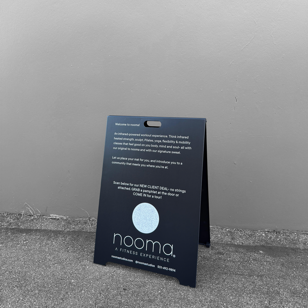 Magnetic Plated Sandwich Board (22"W x 31¾"H ) with Double-Sided Display for Outdoor Promotions