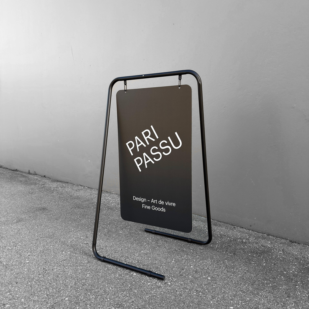 Swing Board Metal A-Frame Sidewalk Sign – Double-Sided, Durable & Weather-Resistant Display 25.5"W x 47"H