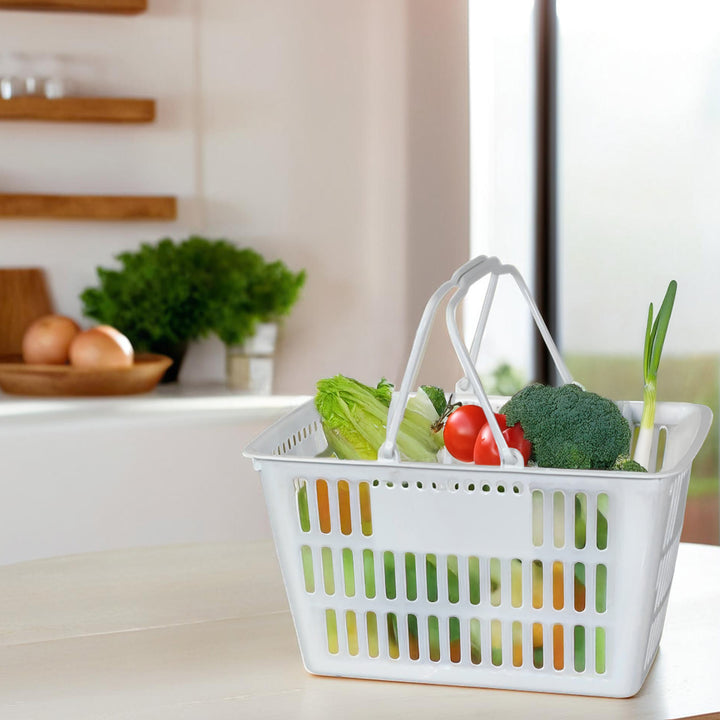 Plastic Shopping Basket - 15"L x 7"D x 8"H