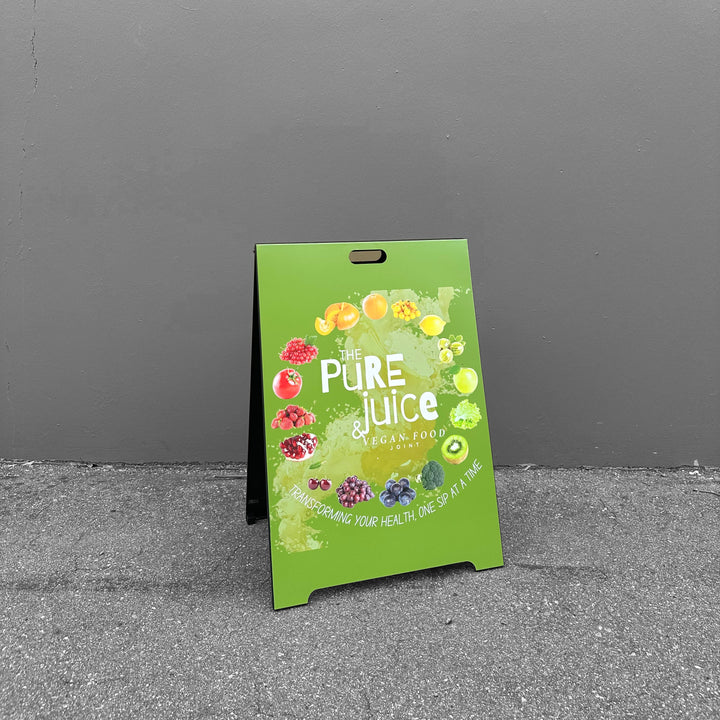 Magnetic Plated Sandwich Board with Double-Sided Display for Outdoor Promotions