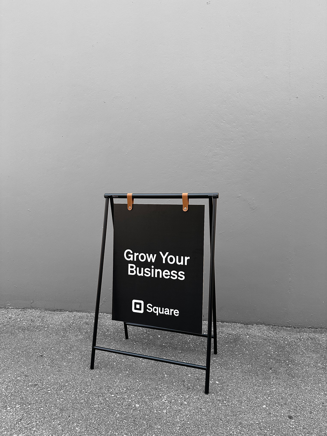 Metal Swing A-Frame Sidewalk Sign with PVC Panel – Durable Outdoor Advertising Sign