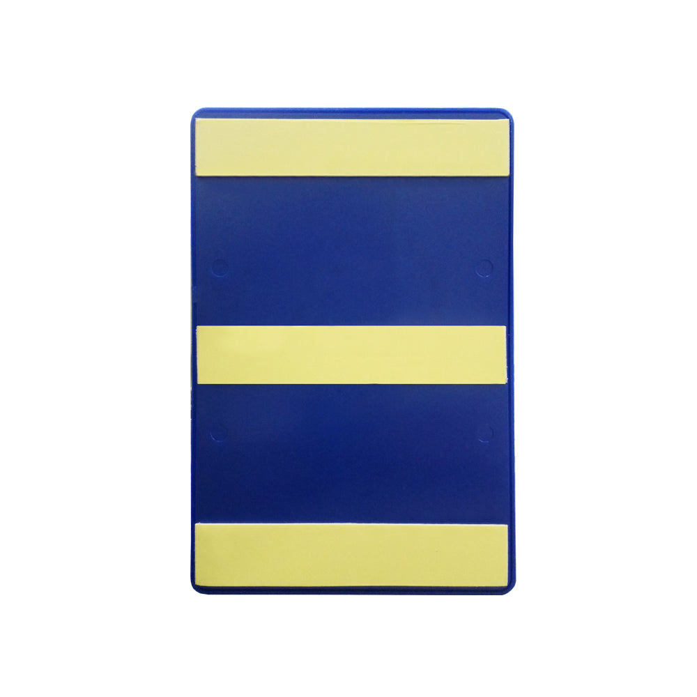 A.D.A. Braille Royal Blue Washroom Sign 6”W x 9”H (Women/Handicap) - #SIGN063F