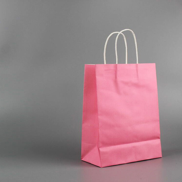 Coloured Twisted Paper Handles Paper Bag (100 pcs)