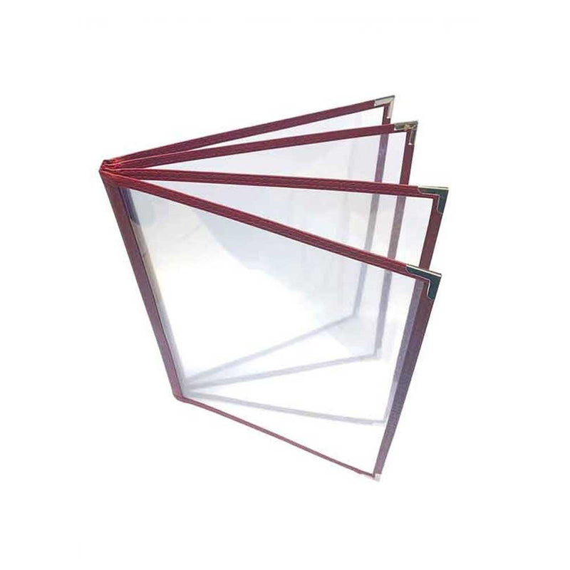 8 View Menu Cover Quadruple Pocket (10 pcs) - 