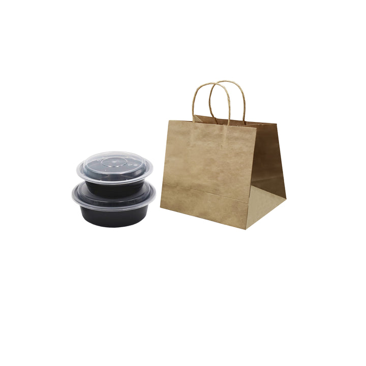 Kraft Take-out Paper Bags (100 pcs)