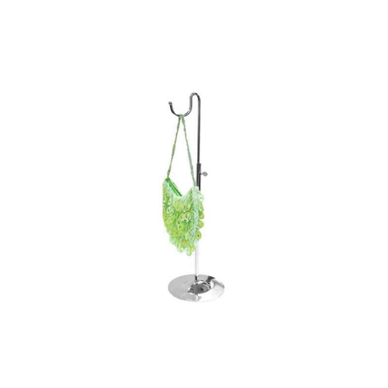 Chrome Single Adjustable Handbag Rack - A33