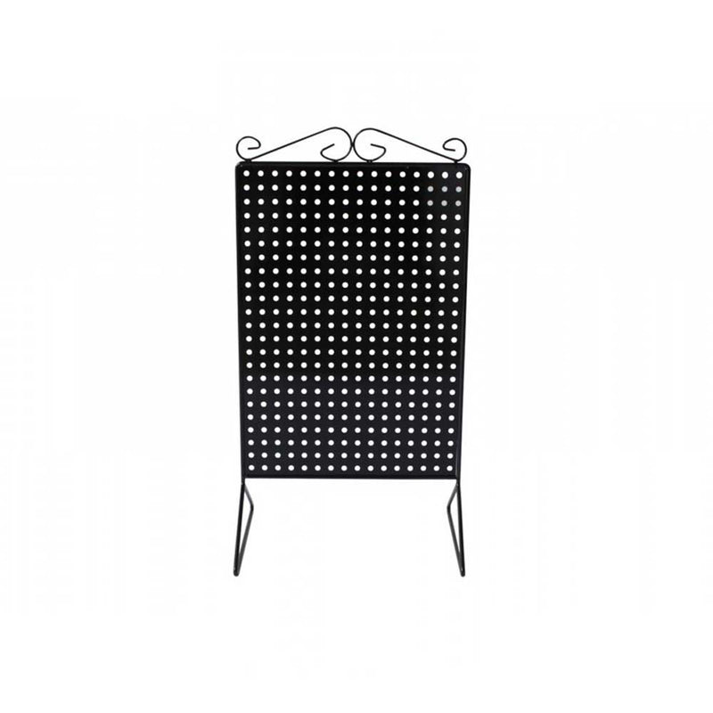 Metal Black Countertop Pegwall Rack- A91