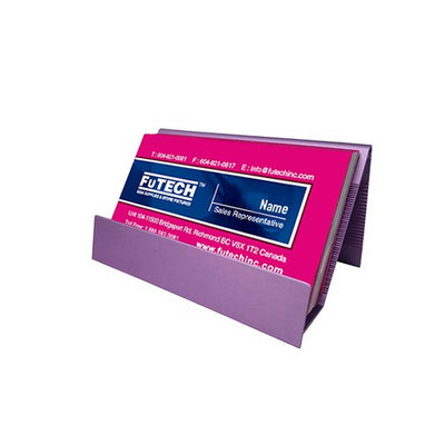 Metal Slanted Business Card Holder - BC001