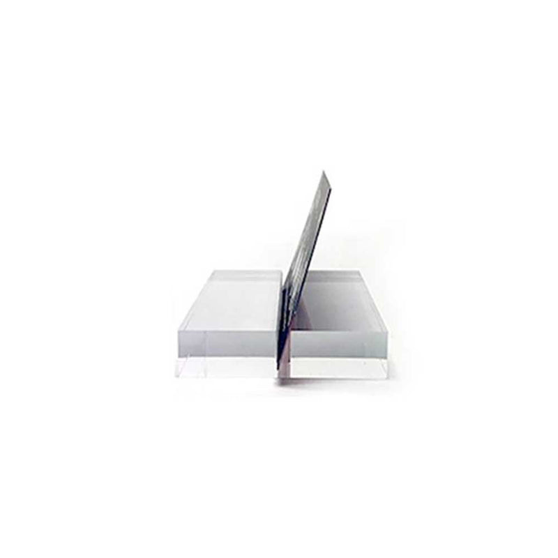 Clear Acrylic Block Tag Holder 3"W x ½"H (5 pcs) - CTS0111