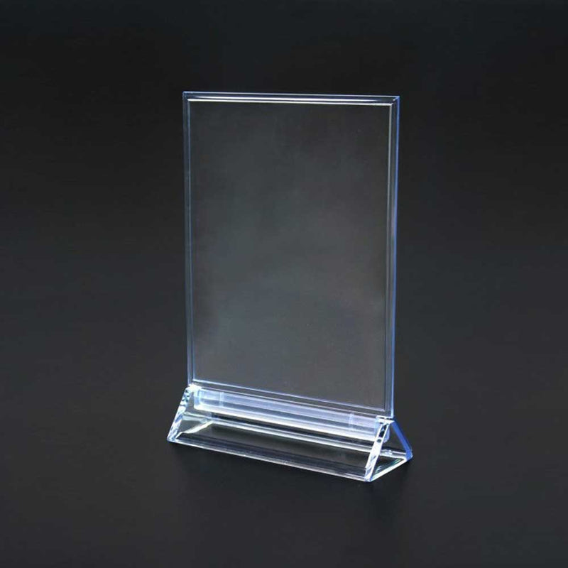 Triangle Base Acrylic Sign Holder 8¼”W x 11¾”H (2pcs) - CTS0123