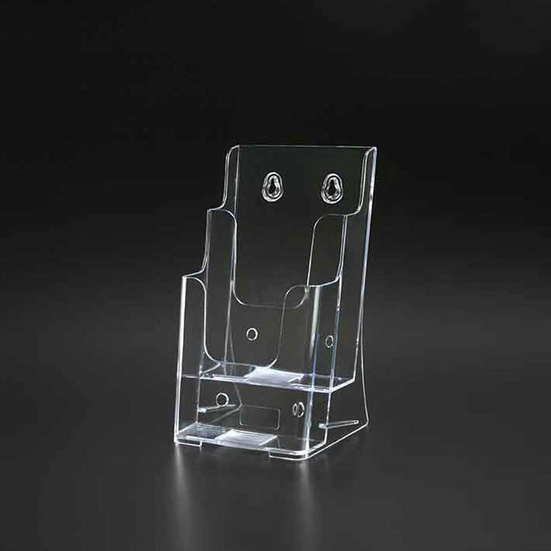 Clear Acrylic 2-Bay Countertop Brochure Holder 4"W x 8½"H (2pcs) - CTS0133