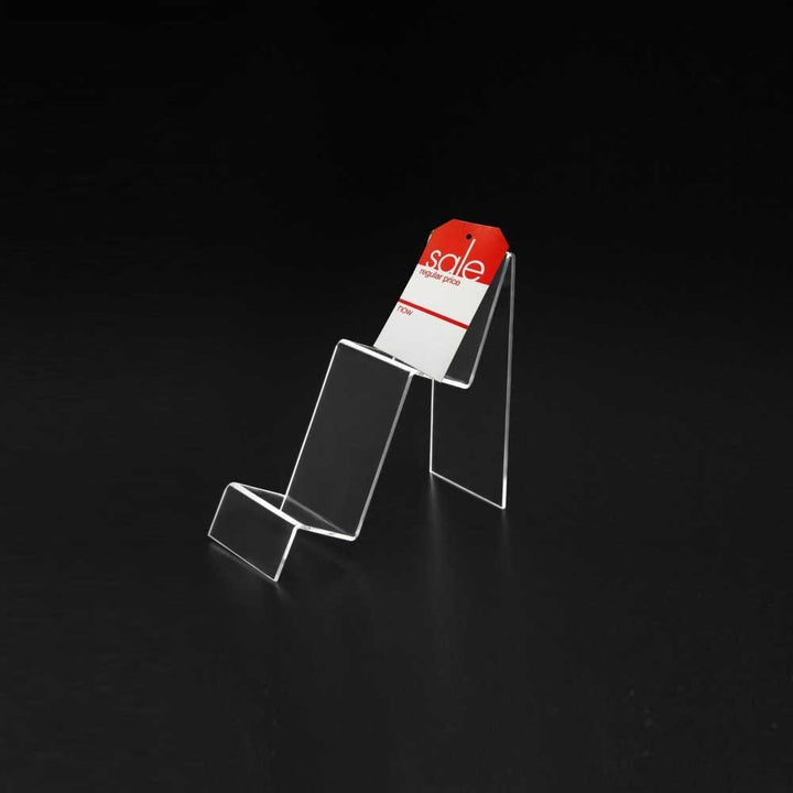 Clear Acrylic Easel Display 6½”H x 3”W (2 pcs) - CTS0139