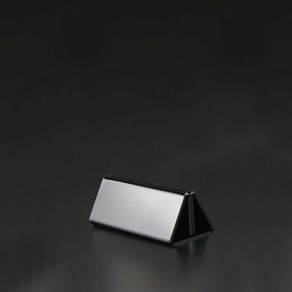 Triangle Base Black Acrylic Sign Holder 4"W x 1½"H (5pcs) - CTS0144B