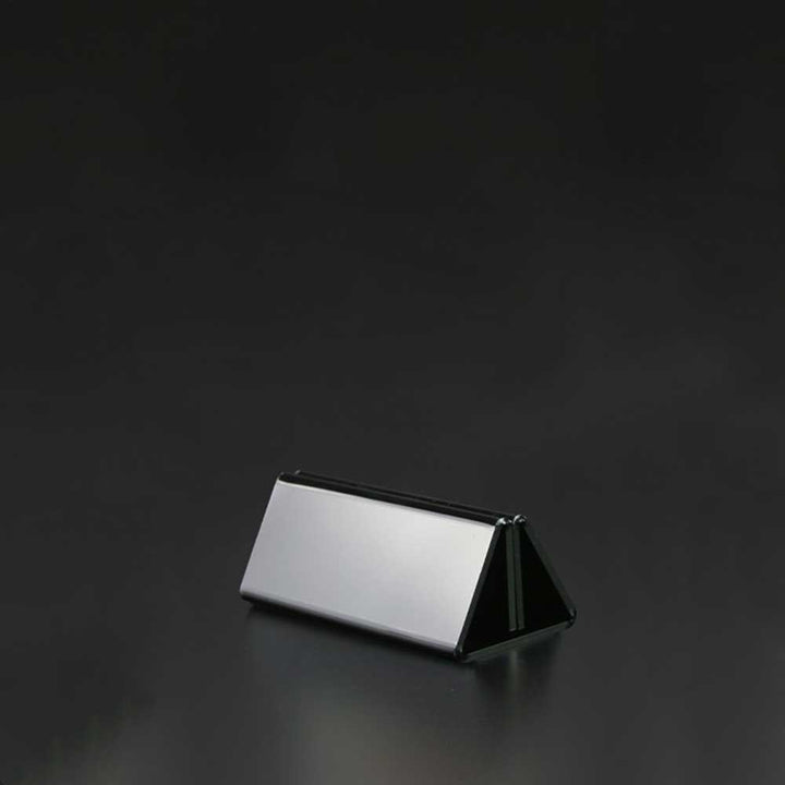 Triangle Base Black Acrylic Sign Holder 4"W x 1½"H (5pcs) - CTS0144B