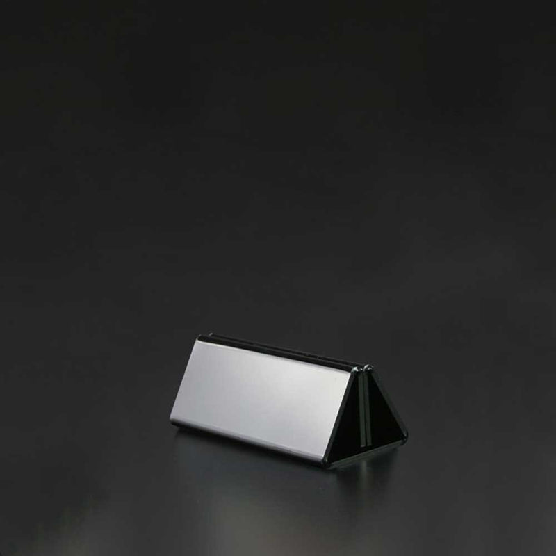 Triangle Base Black Acrylic Sign Holder 4"W x 1½"H (5pcs) - CTS0144B