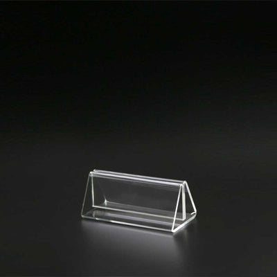Triangle Base Clear Acrylic Sign Holder 4"W x 1½"H (5pcs) - CTS0144C