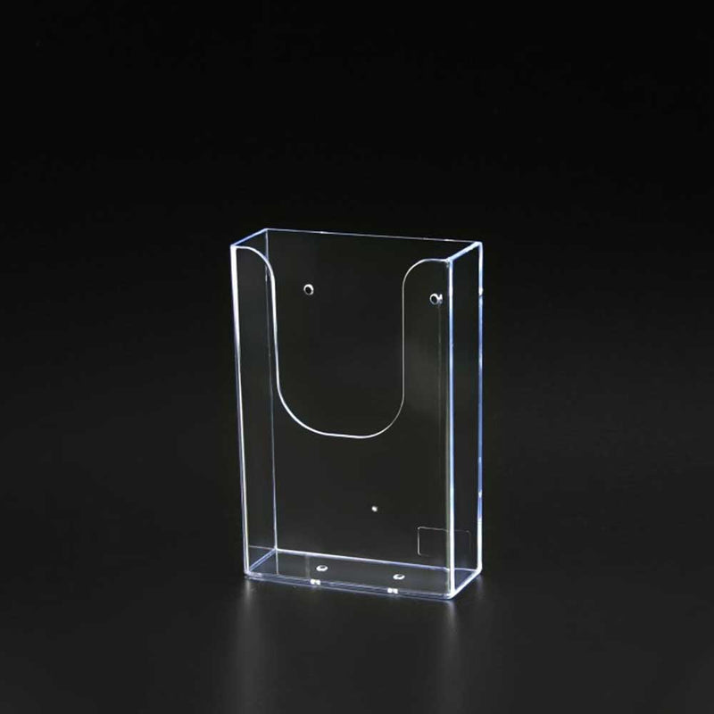 Clear Acrylic Wallmount Brochure Holder 4"W x 8½"H  (2 pcs) - CTS0147