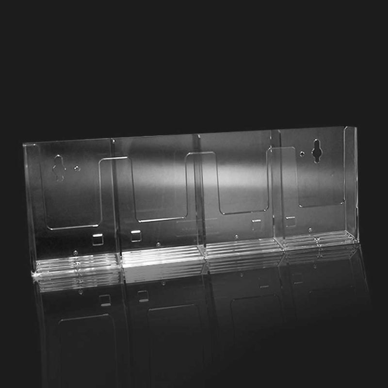 Clear Acrylic Wallmount Brochure Holder 4”W x 8½”H - CTS0148