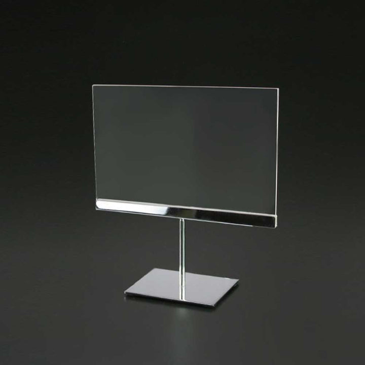 Chrome Metal Countertop Sign Holder 11”W x 7”H - CTS0151