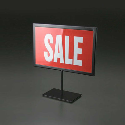 Black Metal Countertop Sign Holder 11”W x 7”H - CTS0152
