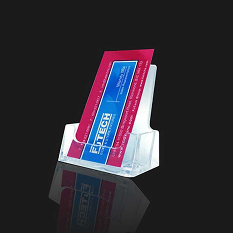 Clear Acrylic Portrait Business Card Holder - CTS0168