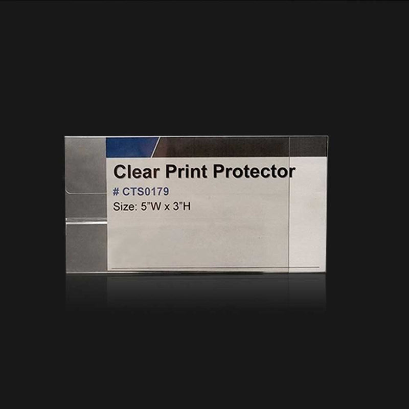 Clear Acrylic Print Protector 5"W x 3"H (25 pcs) - CTS0179