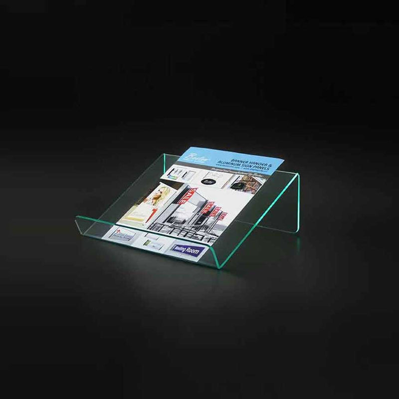 Clear Acrylic Literature Display Stand 12"W x 4"H (2 pcs) - CTS0188