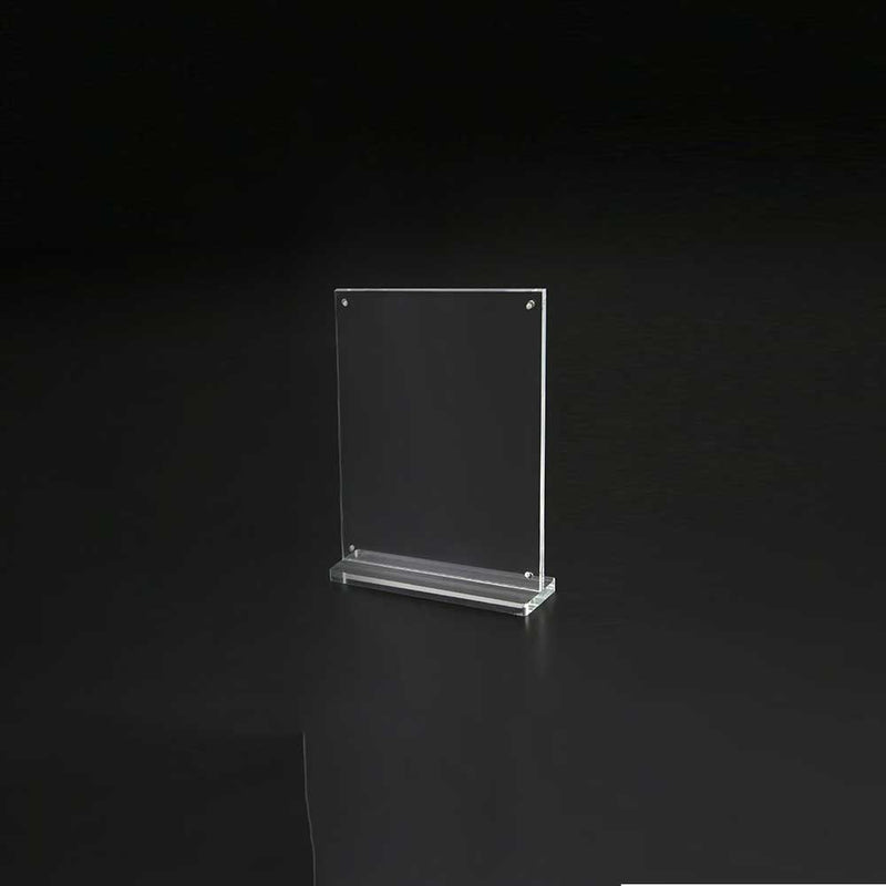 Magnetic Clear Acrylic Sign Holder 4"W x 6"H (2pcs) - CTS0196