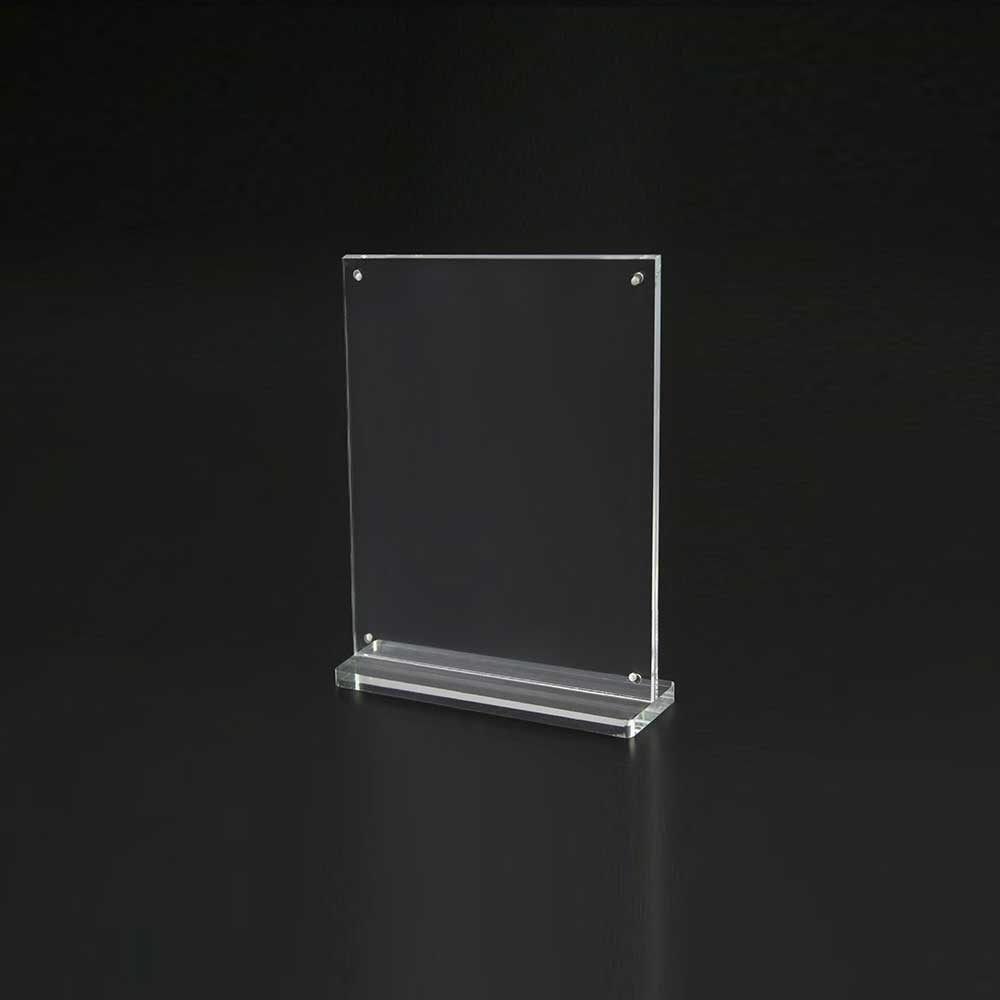 Magnetic Clear Acrylic Sign Holder 6"W x 8"H – Durable & Professional Display Stand - CTS0198
