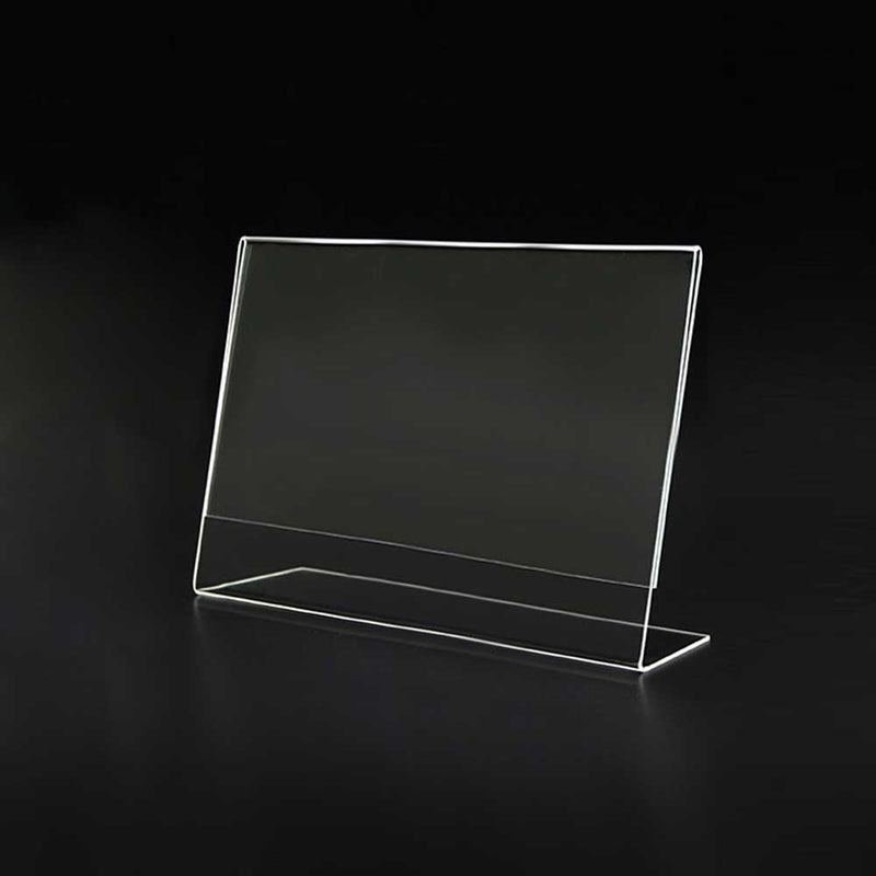 Slanted Clear Acrylic Sign Holder 11"W x 8½"H (2pcs) - CTS0210