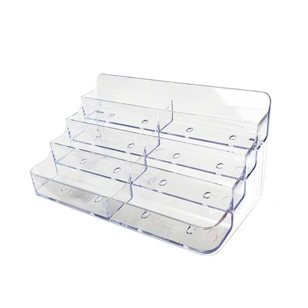 Clear Acrylic 8-Bay Business Card Holder - CTS0211