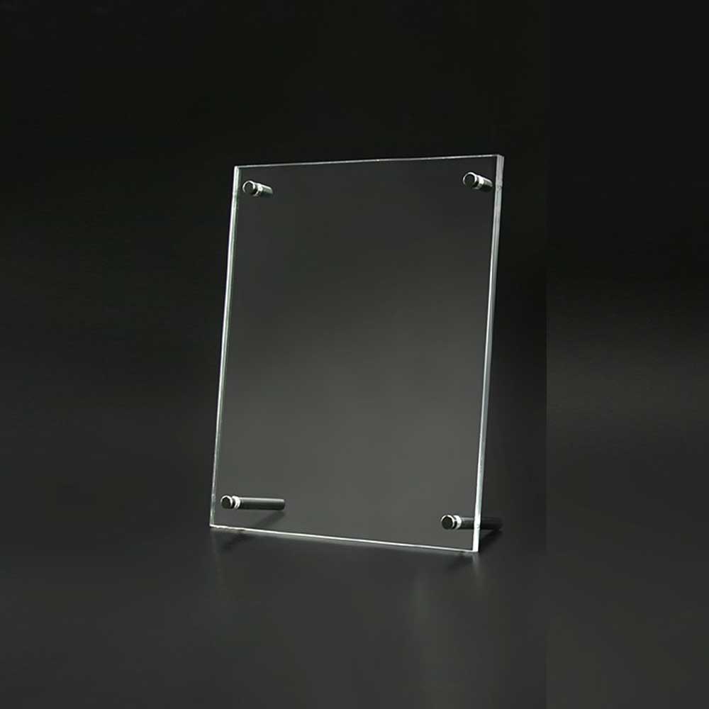 Angled Clear Acrylic Sign Holder 6½"W x 8½"H (2 pcs) - CTS0215